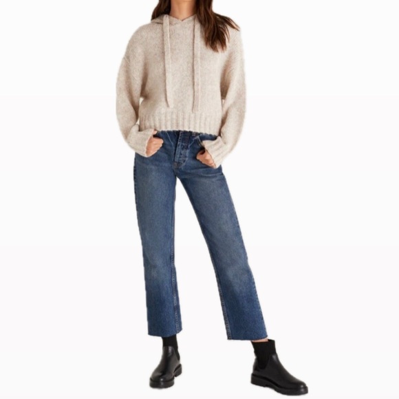 Z Supply Ariel Sweater Knit Hoodie - Sandstone - Picture 4 of 4